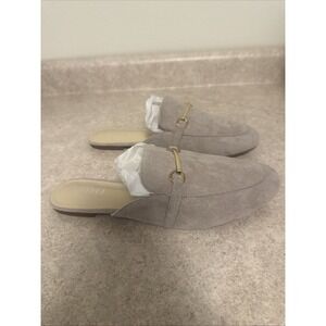 MUSSHOE Mules for Women Sz 10.5 Light Purple Suede Slip-On Loafers New‎